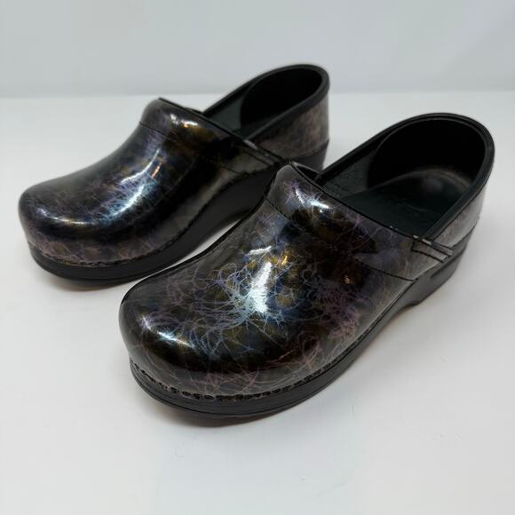 Dansko Shoes - Dansko Professional Clogs Women's 37 Lightning Black Nursing Shoe